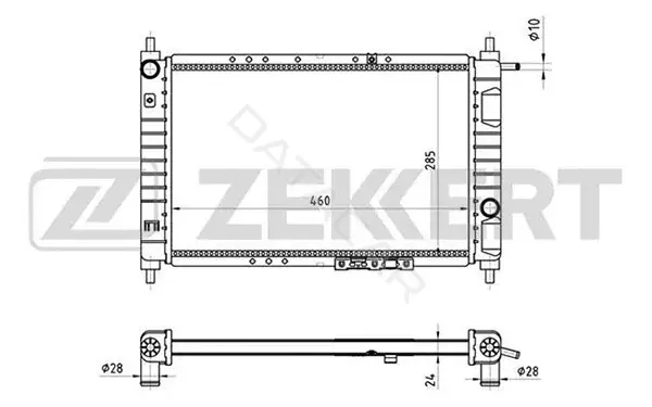 Радиатор охлаждения ZEKKERT MK-1394
