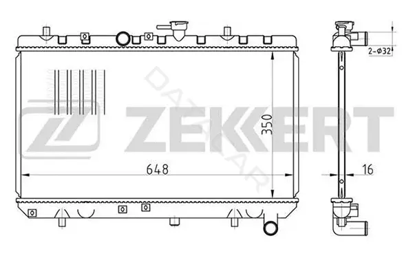 Радиатор охлаждения ZEKKERT MK-1421