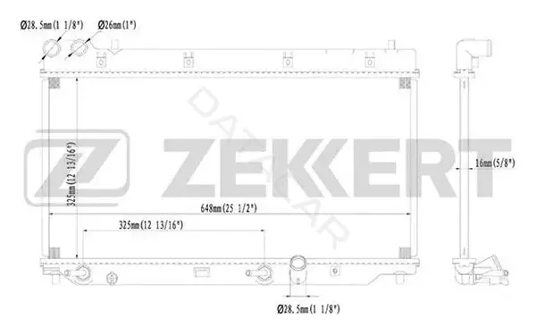 Радиатор охлаждения ZEKKERT MK-1440