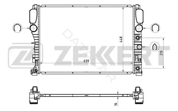 Радиатор охлаждения ZEKKERT MK-1443