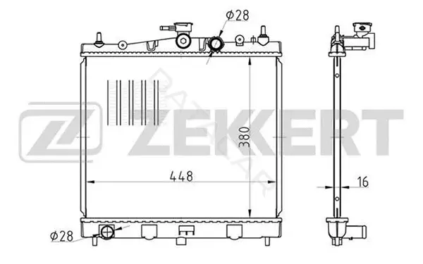 Радиатор охлаждения ZEKKERT MK-1450