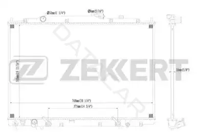 Радиатор охлаждения ZEKKERT MK-1480
