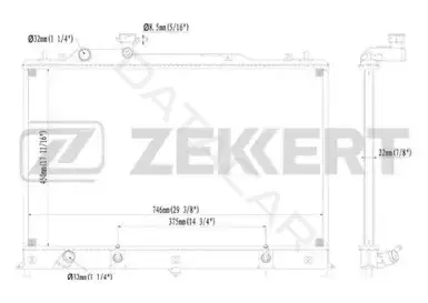 Радиатор охлаждения ZEKKERT MK-1481