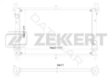 Радиатор охлаждения ZEKKERT MK-1485