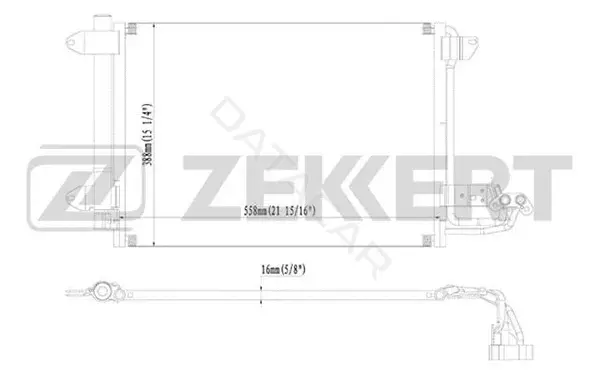 Радиатор кондиционера ZEKKERT MK-3003