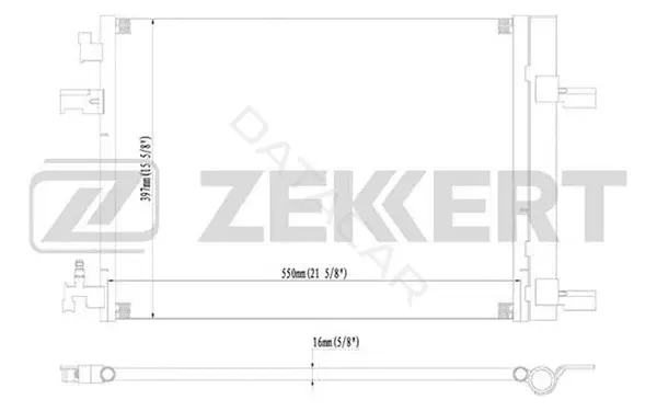 Радиатор кондиционера ZEKKERT MK-3004