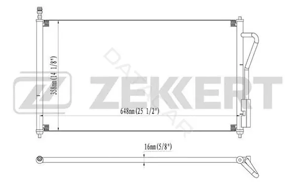Радиатор кондиционера ZEKKERT MK-3031