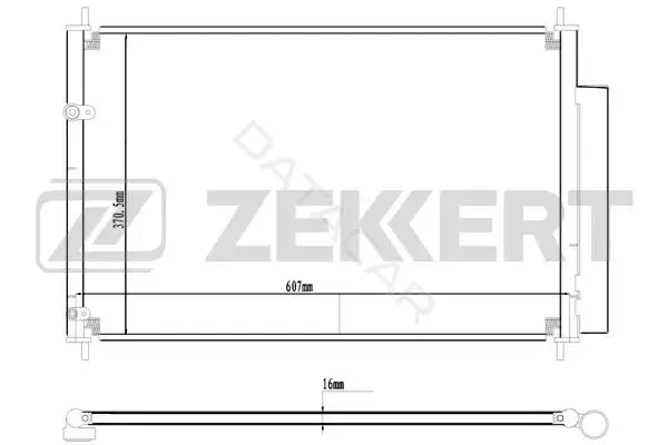 Радиатор кондиционера ZEKKERT MK-3036