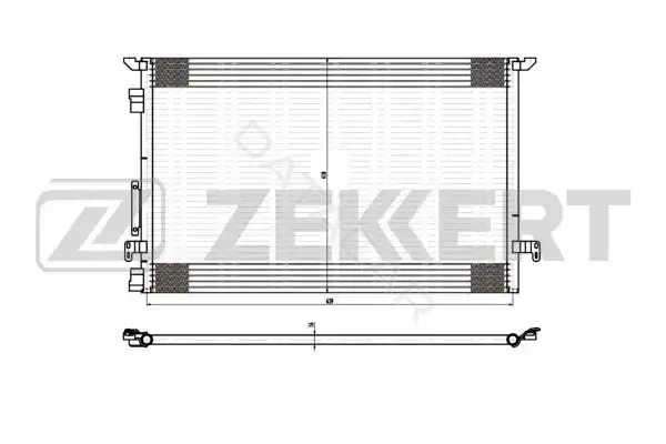 Радиатор кондиционера ZEKKERT MK-3041