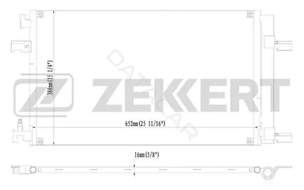 Радиатор кондиционера ZEKKERT MK-3066