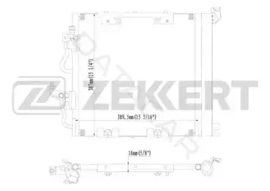 Радиатор кондиционера ZEKKERT MK-3107