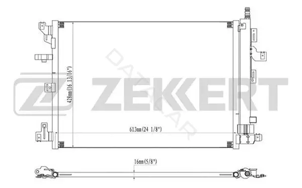 Радиатор кондиционера ZEKKERT MK-3111