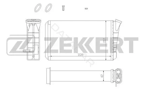 Радиатор печки ZEKKERT MK-5028