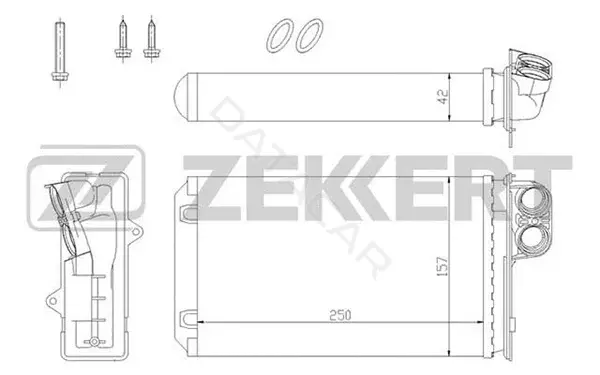 Радиатор печки ZEKKERT MK-5067