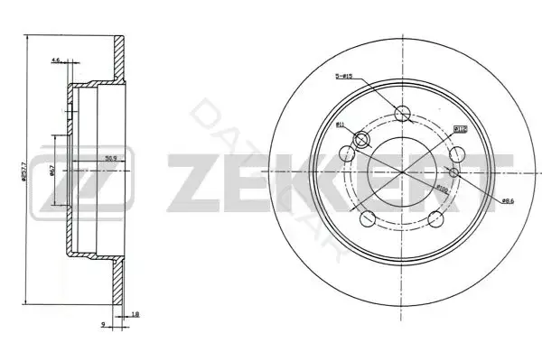 Тормозные диски ZEKKERT BS-5020