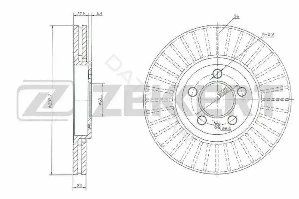 Тормозные диски ZEKKERT BS-5030