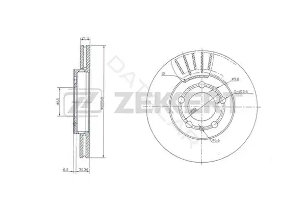 Тормозные диски ZEKKERT BS-5031