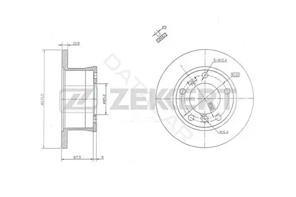 Тормозные диски ZEKKERT BS-5054