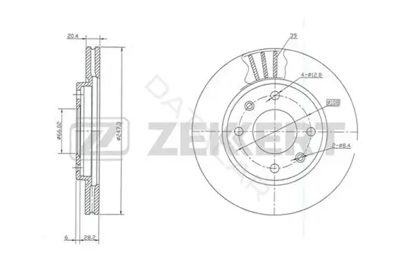 Тормозные диски ZEKKERT BS-5115