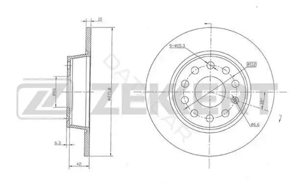 Тормозные диски ZEKKERT BS-5116