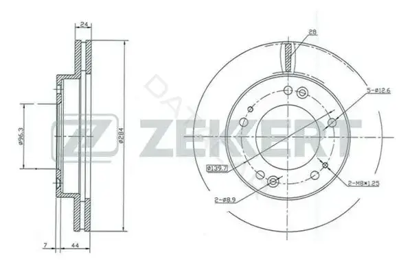 Тормозные диски ZEKKERT BS-5191