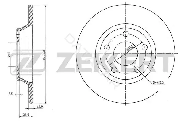 Тормозные диски ZEKKERT BS-5196