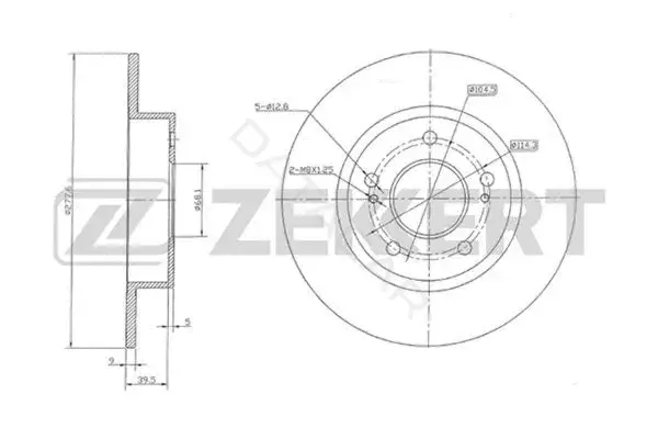 Тормозные диски ZEKKERT BS-5206