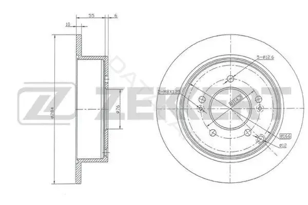 Тормозные диски ZEKKERT BS-5207