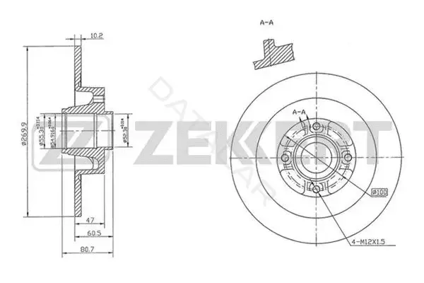 Тормозные диски ZEKKERT BS-5213