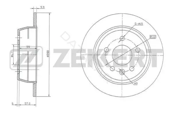 Тормозные диски ZEKKERT BS-5239