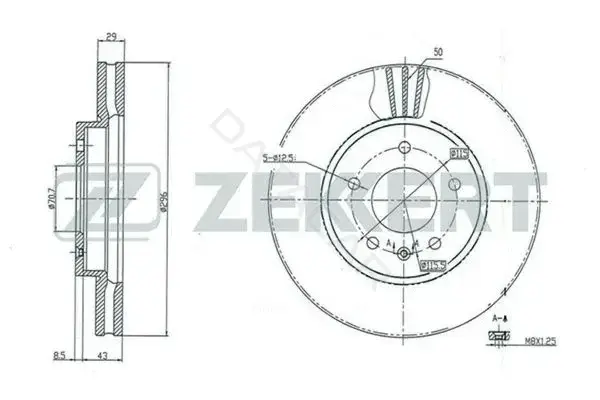 Тормозные диски ZEKKERT BS-5268