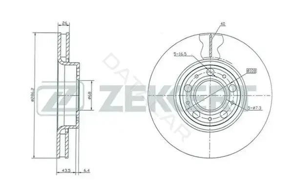 Тормозные диски ZEKKERT BS-5270