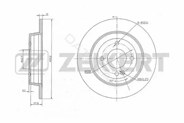 Тормозные диски ZEKKERT BS-5275
