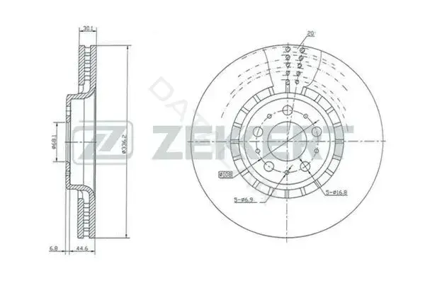 Тормозные диски ZEKKERT BS-5302