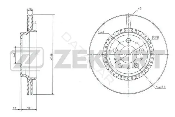Тормозные диски ZEKKERT BS-5303