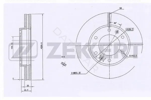 Тормозные диски ZEKKERT BS-5323