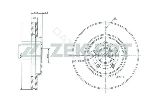 Тормозные диски ZEKKERT BS-5352