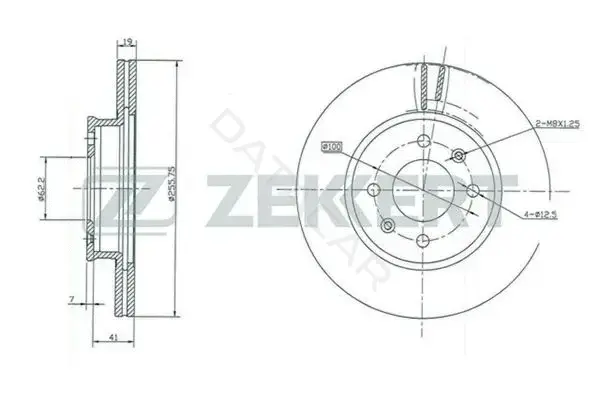 Тормозные диски ZEKKERT BS-5390