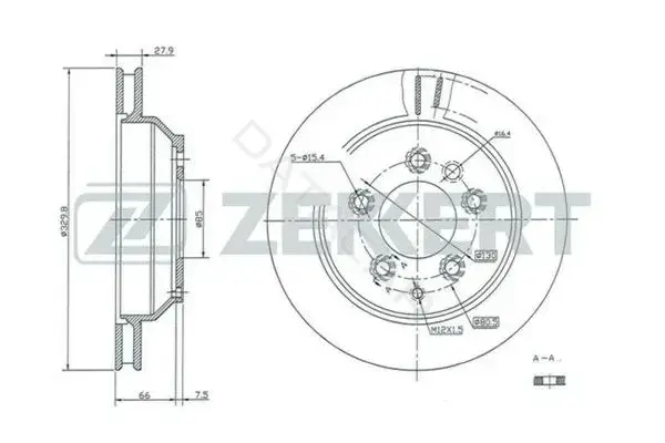 Тормозные диски ZEKKERT BS-5392
