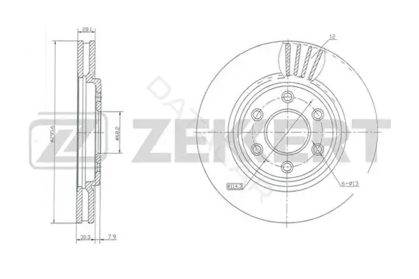 Тормозные диски ZEKKERT BS-5414