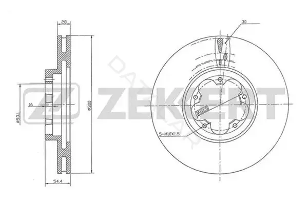 Тормозные диски ZEKKERT BS-5424