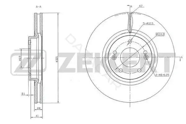 Тормозные диски ZEKKERT BS-5426