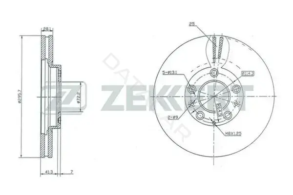 Тормозные диски ZEKKERT BS-5436