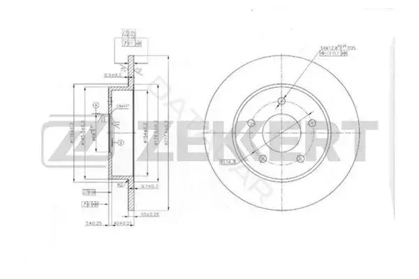 Тормозные диски ZEKKERT BS-5465