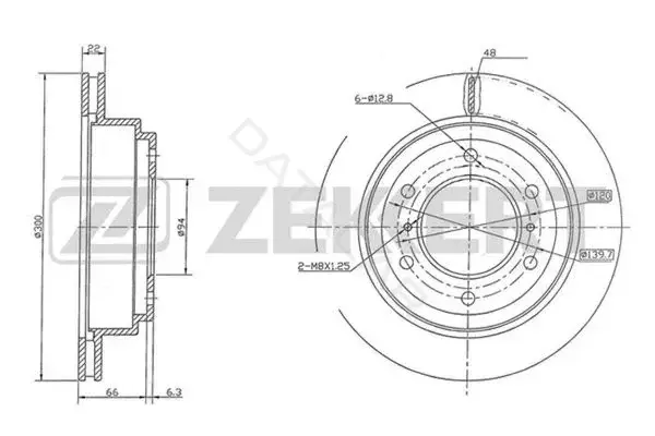 Тормозные диски ZEKKERT BS-5471