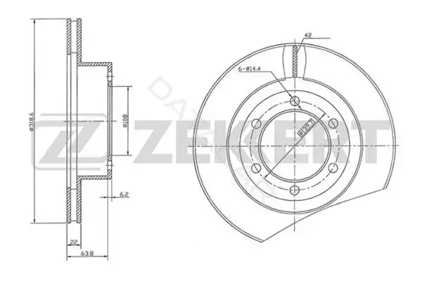 Тормозные диски ZEKKERT BS-5489