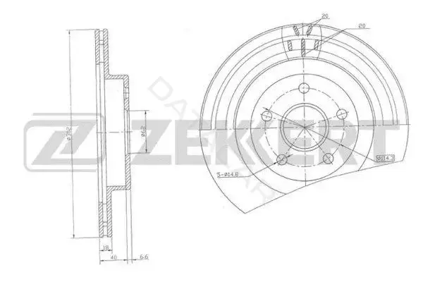 Тормозные диски ZEKKERT BS-5508