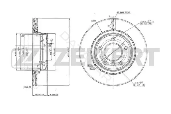 Тормозные диски ZEKKERT BS-5609