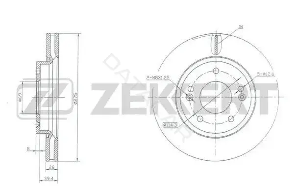Тормозные диски ZEKKERT BS-5637