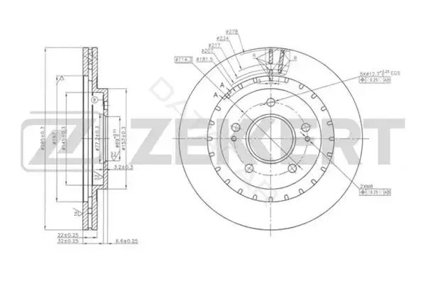 Тормозные диски ZEKKERT BS-5674